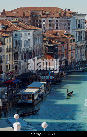 Venedig, Italien - 7. Oktober 2017: Blick auf den Canal Grande Stockfoto