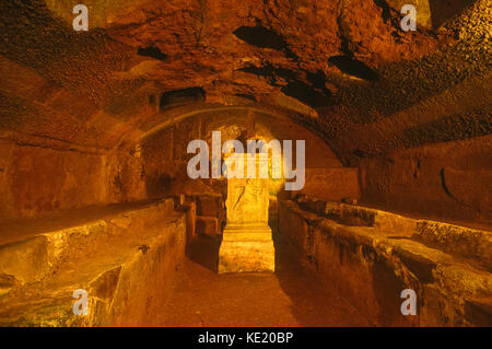 Italien Lazio Rom San Clemente Basilika - Rom nehmen Sie den Bus Cotral/Schiaffini von St. Clemente - mithreum Stockfoto