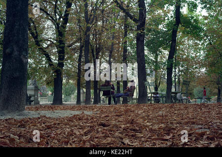 PARIS JARDIN DU LUXEMBOURG IM HERBST - PARIS - PARIS - PARIS - NOSTALGISCHE ZEIT - Frankreich © Frédéric BEAUMONT Stockfoto