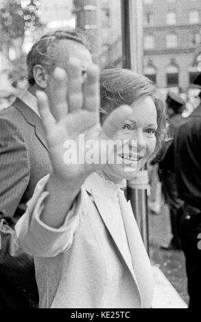 Rosalynn Carter, Ehefrau von Präsident Jimmy Carter, den Besuch in San Francisco, Kalifornien Stockfoto