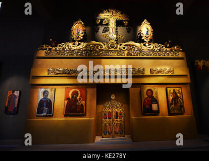 Museum der byzantinischen Kultur in Thessaloniki, Griechenland. Stockfoto
