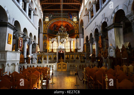 Die Kirche des Hl. Demetrius in Thessaloniki, Griechenland. Stockfoto