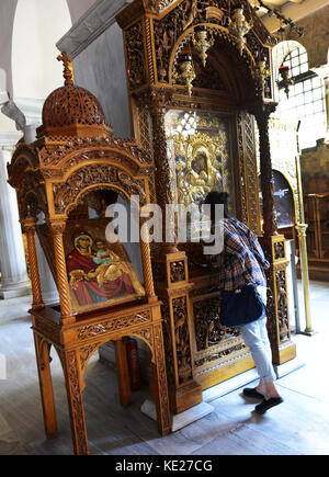 Die Kirche des Hl. Demetrius in Thessaloniki, Griechenland. Stockfoto