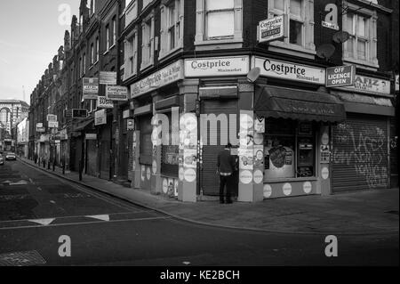 London. Spitalfields und der Brick Lane, East London, UK. Okt 2017 Stockfoto