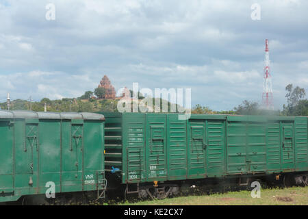 Quy Nhon Provinz Bahnhof. Stockfoto