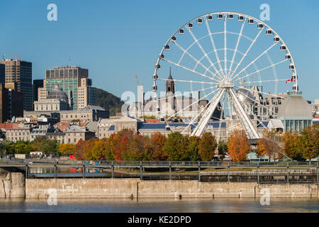 Montreal Riesenrad im Alten Hafen von Montreal, Quebec, Kanada Stockfoto