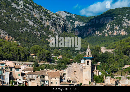 Dorf Valldemossa, Mallorca, Balearen, Spanien Stockfoto