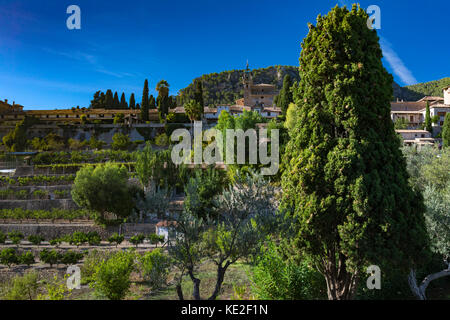 Dorf Valldemossa, Mallorca, Balearen, Spanien Stockfoto