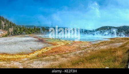 August 22, 2017 - Excelsior geyser Krater im Yellowstone National Park Stockfoto