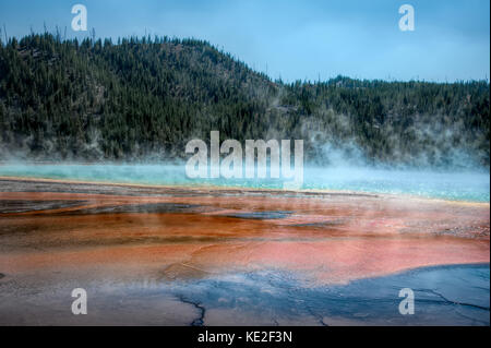 August 22, 2017 - Grand Prismatic Spring, Yellowstone National Park Stockfoto