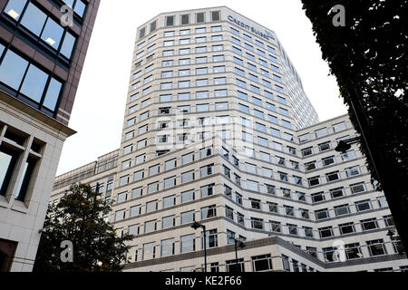 Credit Suisse in Canary Wharf London E14 Stockfoto