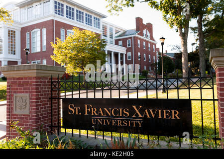 Der Campus der St. Francis Xavier Universität in Antigonish, N.S. am 28. August 2017. Stockfoto