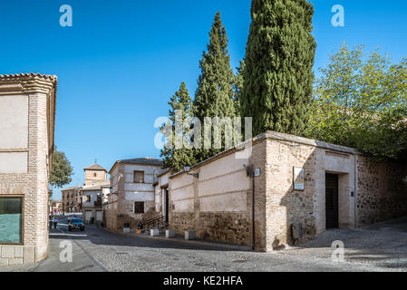 Im freien Blick auf Saint Mary die Weißen Synagoge in Toledo Stockfoto