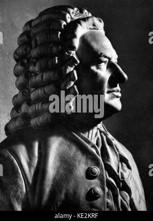 Johann Sebastian Bach - Büste der deutsche Komponist und Organist, 21. März 1685 - vom 28. Juli 1750 Stockfoto