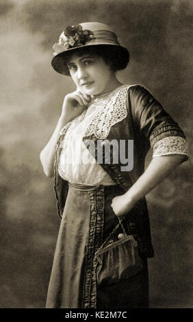 Aino Ackte - Porträt des Finnischen Sopranistin. 23. April 1876 - 8. August 1944. Stockfoto