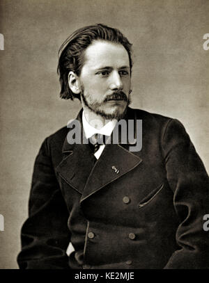 Jules Émile Frédéric Massenet - Porträt des französischen Komponisten als junger Mann, 1868. 12. Mai 1842 - 13. August 1912. Stockfoto