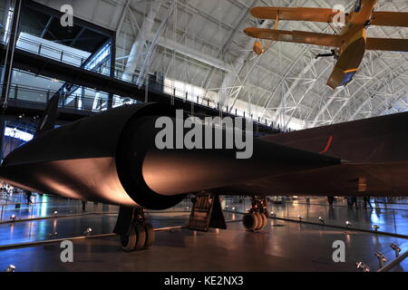 Lockheed SR-71 Blackbird Flugzeuge im Udvar-Hazy Center, 4. Januar 2017 Stockfoto