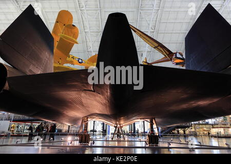 Lockheed SR-71 Blackbird Flugzeuge im Udvar-Hazy Center, 4. Januar 2017 Stockfoto