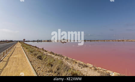 Salinen von San Pedro del Pinatar Stockfoto