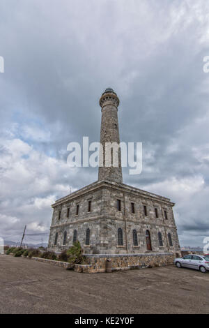 Das Cabo de Palos Leuchtturm ist ein Leuchtturm am Cabo de Palos im Gebiet der Stadt Cartagena, südlich des Mar Menor Stockfoto