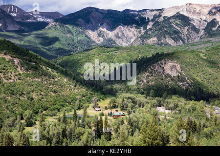 Mountain Valley, Rocky Mountains, Colorado, USA Stockfoto