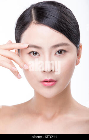 Portrait der junge selbstbewusste Frau Stockfoto
