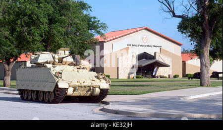 Fort Sill, Oklahoma - Mai 2016 US Army Field Artillery Museum Outdoor Display. Stockfoto