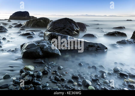 Mystic Strand, Juan de Fuca Trail, Vancouver Island, BC Kanada Stockfoto