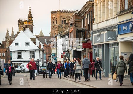Stadtzentrum Von St. Albans Stockfoto