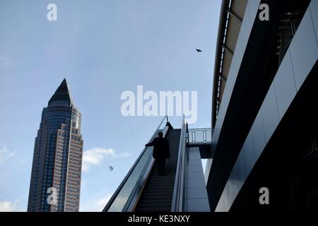 Besucher der Buchmesse, Deutschland, Stadt Frankfurt, 14. Oktober 2017. Foto: Frank May | Nutzung weltweit Stockfoto