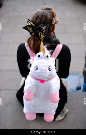 Cosplayer auf der Buchmesse, Deutschland, Stadt Frankfurt, 14. Oktober 2017. Foto: Frank May | Nutzung weltweit Stockfoto