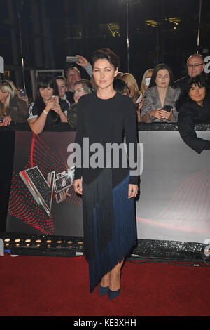 Moderatorin Emma Willis am Dock 10 in Media City UK für The Voice UK Photocall, Manchester Stockfoto