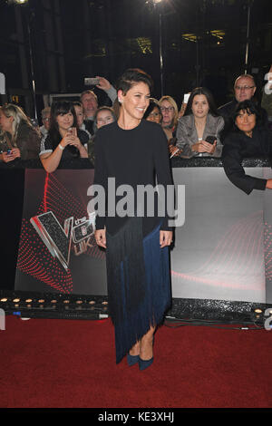 Moderatorin Emma Willis am Dock 10 in Media City UK für The Voice UK Photocall, Manchester Stockfoto