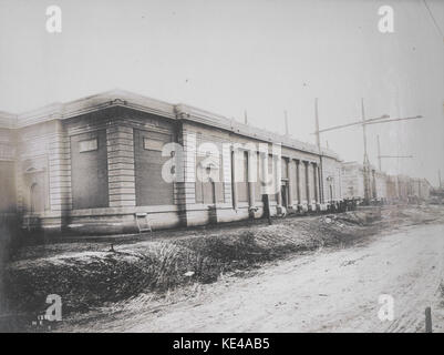 Der Bau des Palastes der Kunst übersicht Osten temporäre Flügel und permanente zentrale Gebäude aus dem Nordosten auf der Messe der Welt 1904 Stockfoto