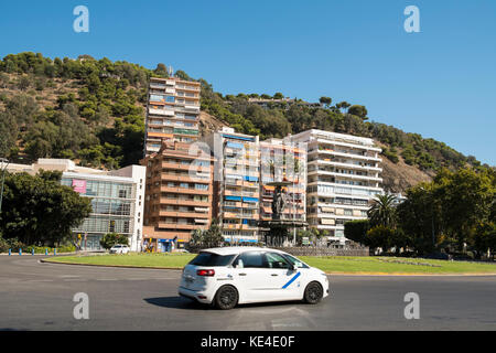 Plaza del General Torrijos (General Torrijos Square). Málaga, Andalusien, Spanien. Stockfoto