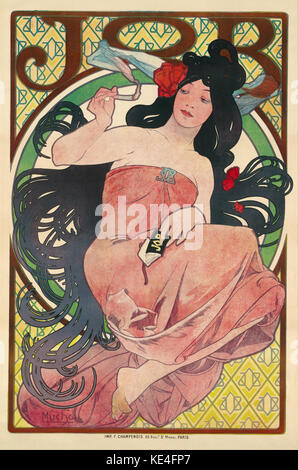 Alphonse Mucha Job Stockfoto