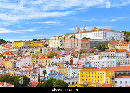 Stadt Skyline im alfama von Lissabon, Portugal Stockfoto