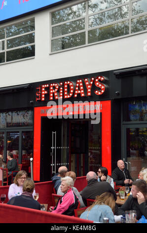 Tgi Fridays Restaurant in Leicester Square, London, UK. Stockfoto