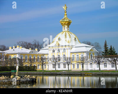 West Wing, der große Palast, Peterhof, Russland Stockfoto