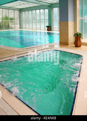 Hallenbad Stockfoto