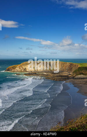 Traeth Llyfn Bay in der Nähe von St David's. Stockfoto