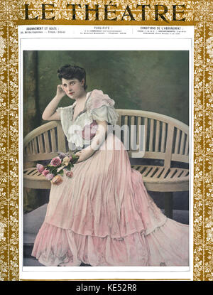 Geraldine Farrar in Berlin Royal Opera. Abdeckung von Le theater Juni 1906. Die amerikanische Sopranistin, 28. Februar 1882 bis 11. März 1967 Stockfoto