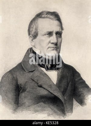 Franz Lachner deutschen Dirigenten in Mannheim und München Oper von 1835-1852. Etablierte Ruhm der Münchner Oper. 2. April 1803 bis 20. Januar 1890. Stockfoto