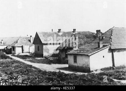 Galánta - kleines Dorf in der Slowakei, wo Zoltán Kodály mit seiner Familie von 1885 bis 1892 lebte. ZK, ungarische Komponist: 16. Dezember 1882 bis 6. März 1967. Stockfoto