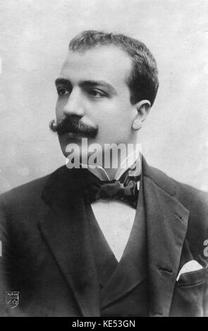 Umberto Giordano - Portrait. Die italienische Oper Komponist 28 August 1867 - 12. November 1948 Stockfoto