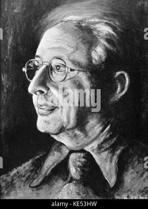 George Gershwins Malerei von Jerome Kern 1937 (amerikanische Komponist 27 Januar 1885 - 11. November 1945). GG: Amerikanische Komponist & Pianist, 26. September 1898-11. Juli 1937 Stockfoto