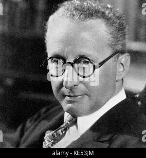 Jerome Kern-Portrait. Amerikanische Komponist. 27. Januar 1885 - 11. November 1945. Stockfoto