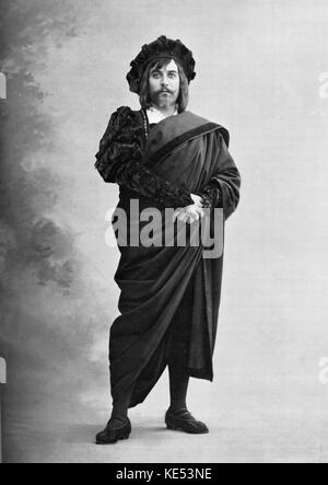Maurice Renaud in der Hauptrolle in "Hamlet" von Ambroise Thomas in der Oper. Le Theater Nr. 136, September 1904. MR: französischer Opern Bariton 1860? - 1933. Foto von Du Kerl. Der französische Komponist, den 5. August 1811 - 12. Februar 1896. Stockfoto