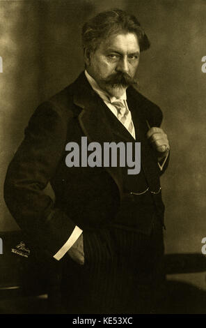 Arthur Nikisch - Portrait im Jahre 1910. Ungarisch-Leiter vom 12. Oktober 1855 bis 23. Januar 1922. Stockfoto