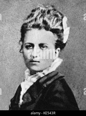 Anna Szymanowska, Mutter von Szymanowski Karol - Porträt polnischen Komponisten. . Stockfoto
